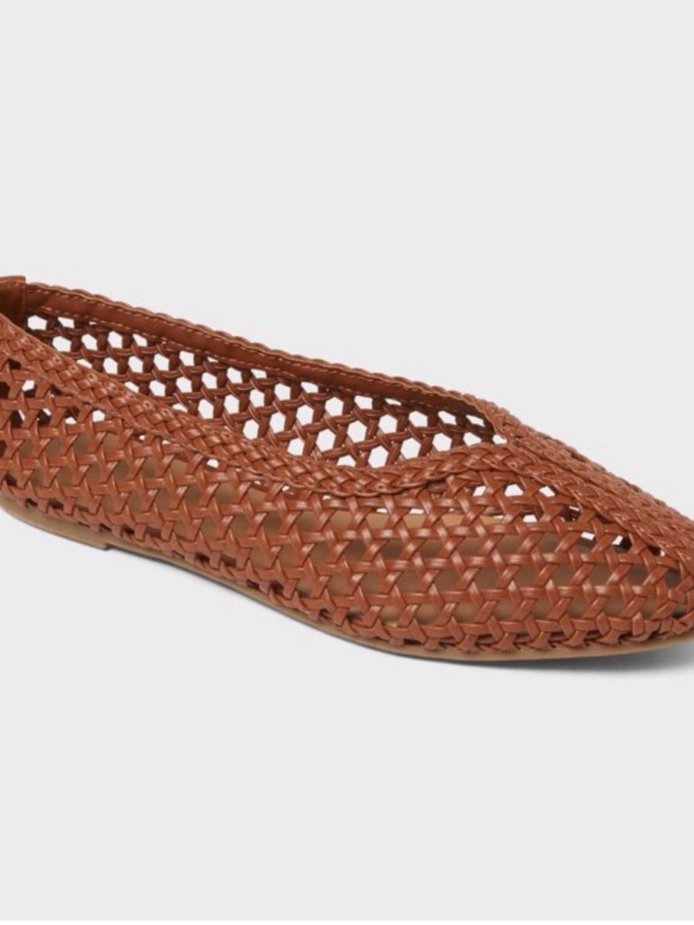 Universal Thread Brown Woven Leather Ballet Flats - Picture 5 of 9